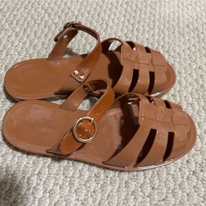 Tuckernuck Cognac Riley Jelly Sandals